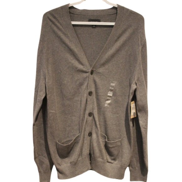 2/$40 🏷 Logan Hill Grey Cardigan Size Men's M BNWT - Picture 1 of 4